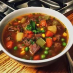 Vegetable Beef Soup Recipe – Easy, Comforting, and Full of Flavor