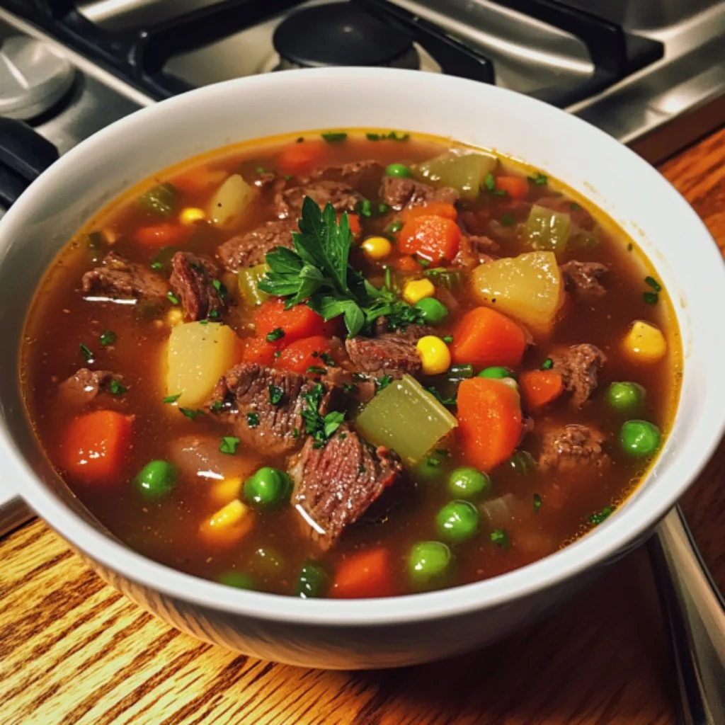Vegetable Beef Soup Recipe – Easy, Comforting, and Full of Flavor