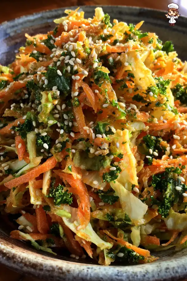 Carrot cabbage slaw is a crunchy delight you must try!