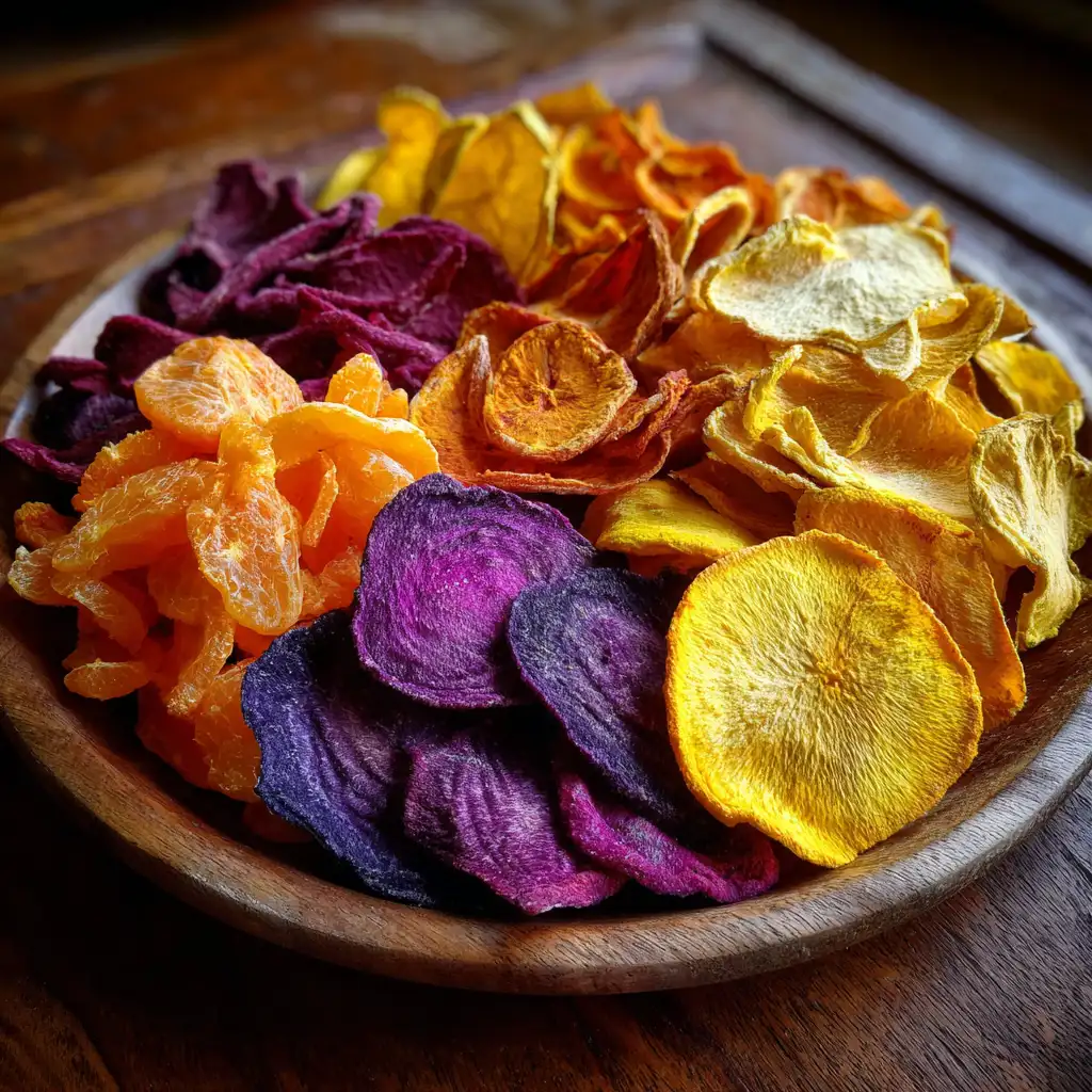 Dried fruit chips are the perfect healthy snack!