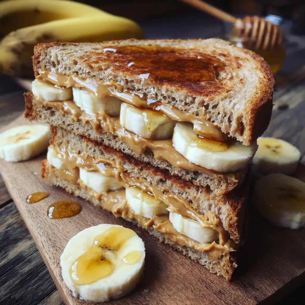 Peanut Butter and Banana Sandwich A Quick Delight!