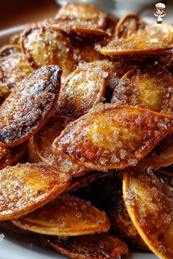 Air Fryer Pumpkin Seeds with Cinnamon Sugar