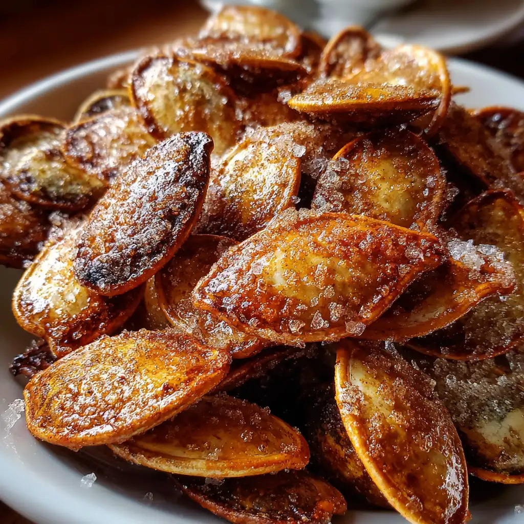 Air Fryer Pumpkin Seeds with Cinnamon Sugar