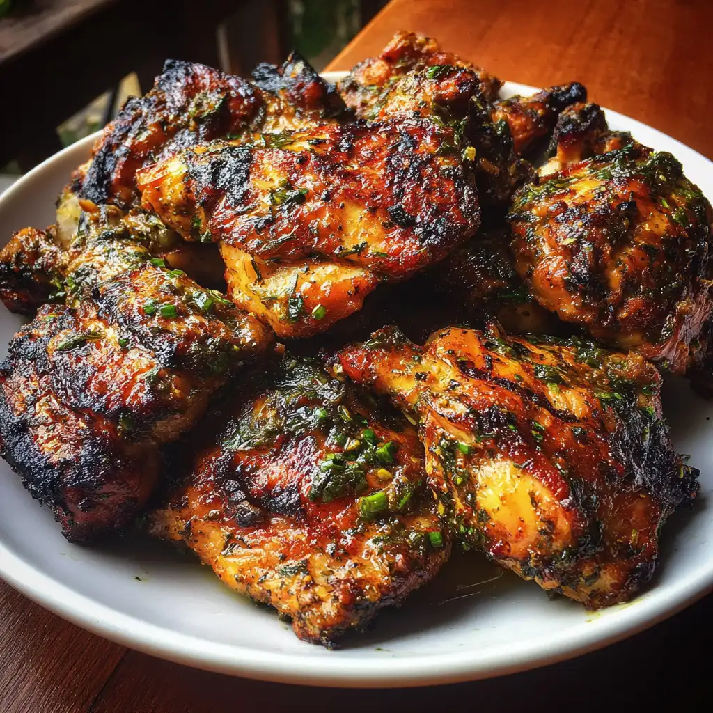 Authentic Caribbean jerk chicken