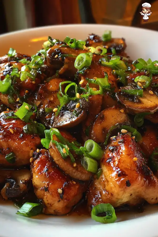 Black Pepper Chicken Mushrooms