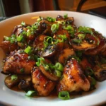 Black Pepper Chicken Mushrooms