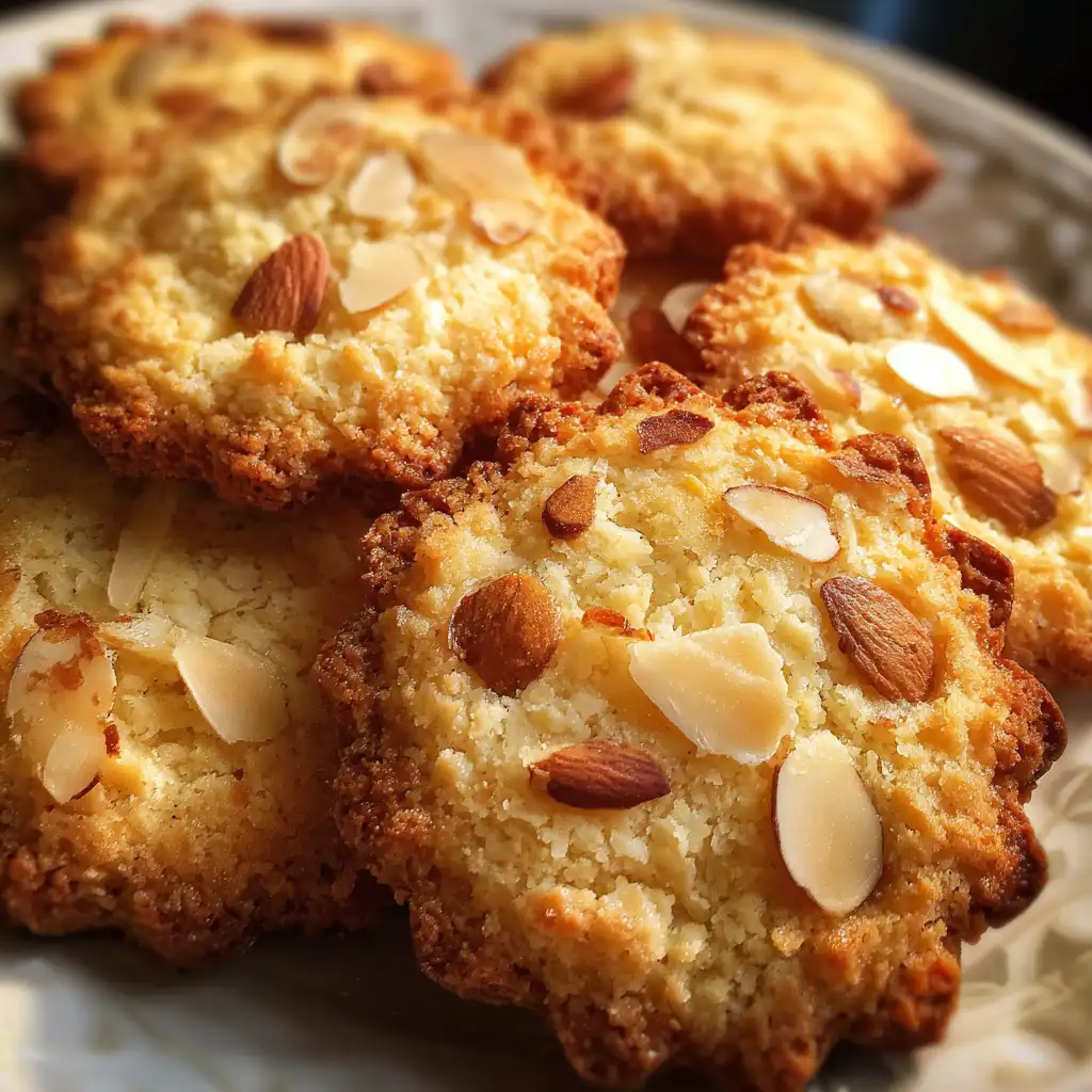 Crispy almond cookies