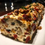 Festive holiday antipasto cheese log delights every guest!