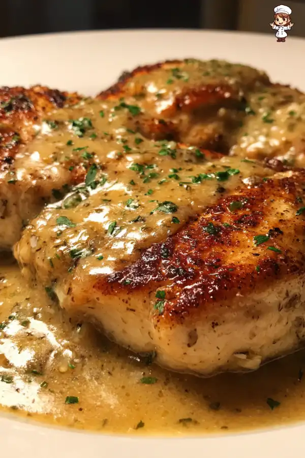 Garlic Chicken Asiago Gravy