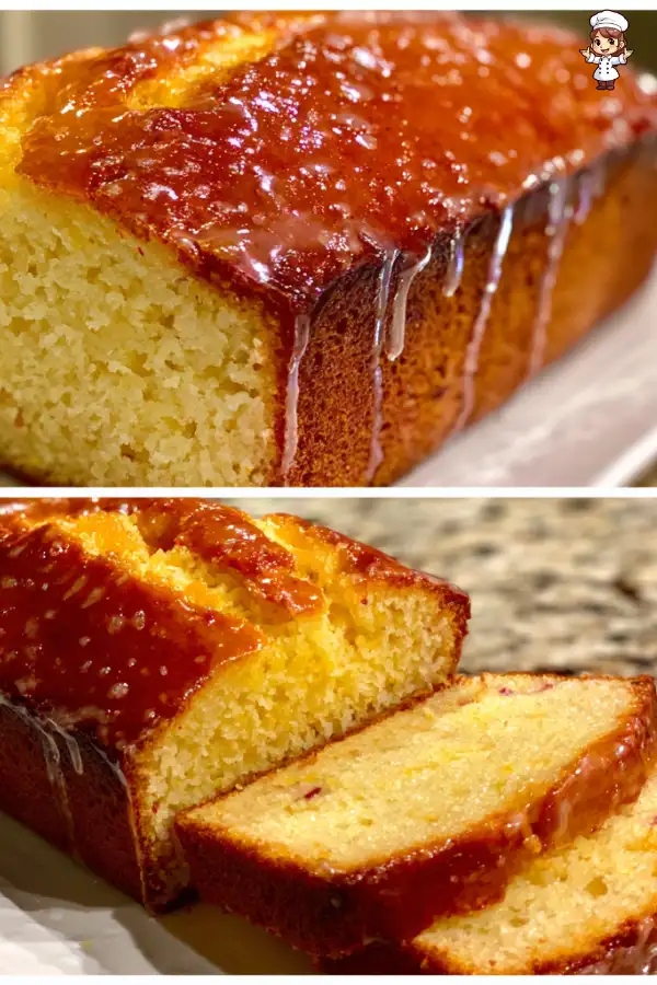 Lemon rhubarb loaf with glaze recipe