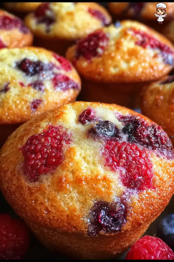 Mixed berry muffins recipe