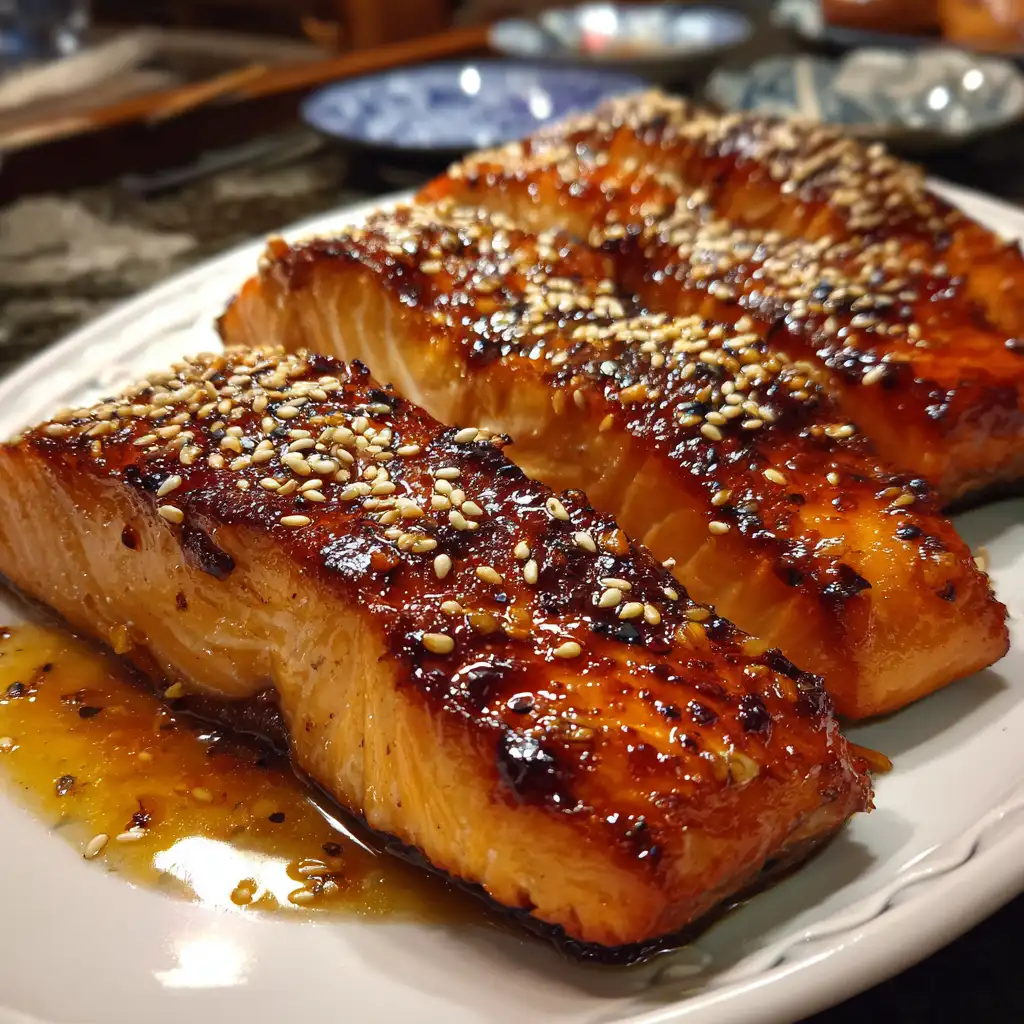 Orange glazed salmon recipe