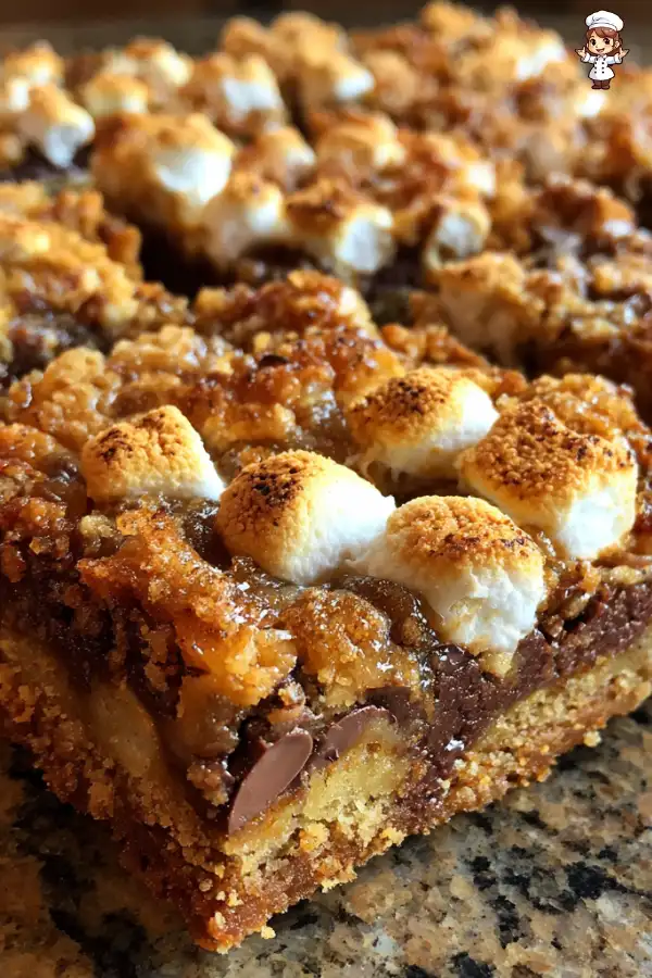 S'mores cookie bars