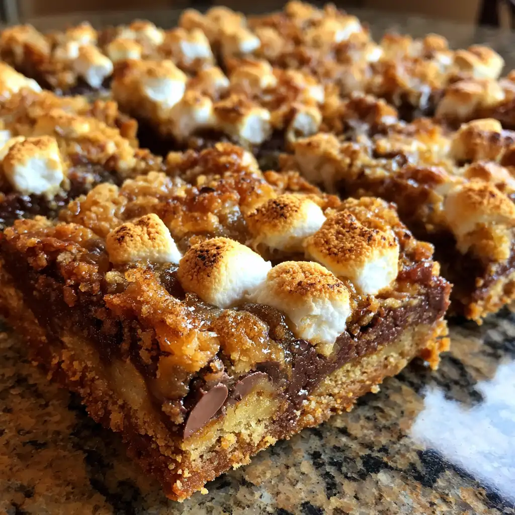 S'mores cookie bars