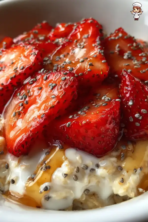 Strawberry overnight oats recipe
