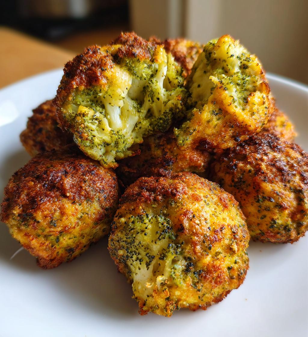 baked broccoli cheese balls recipe - detail 1