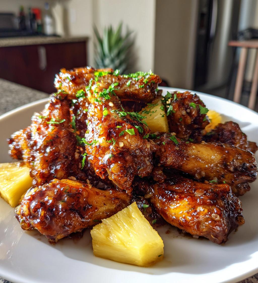brown sugar pineapple wings recipe