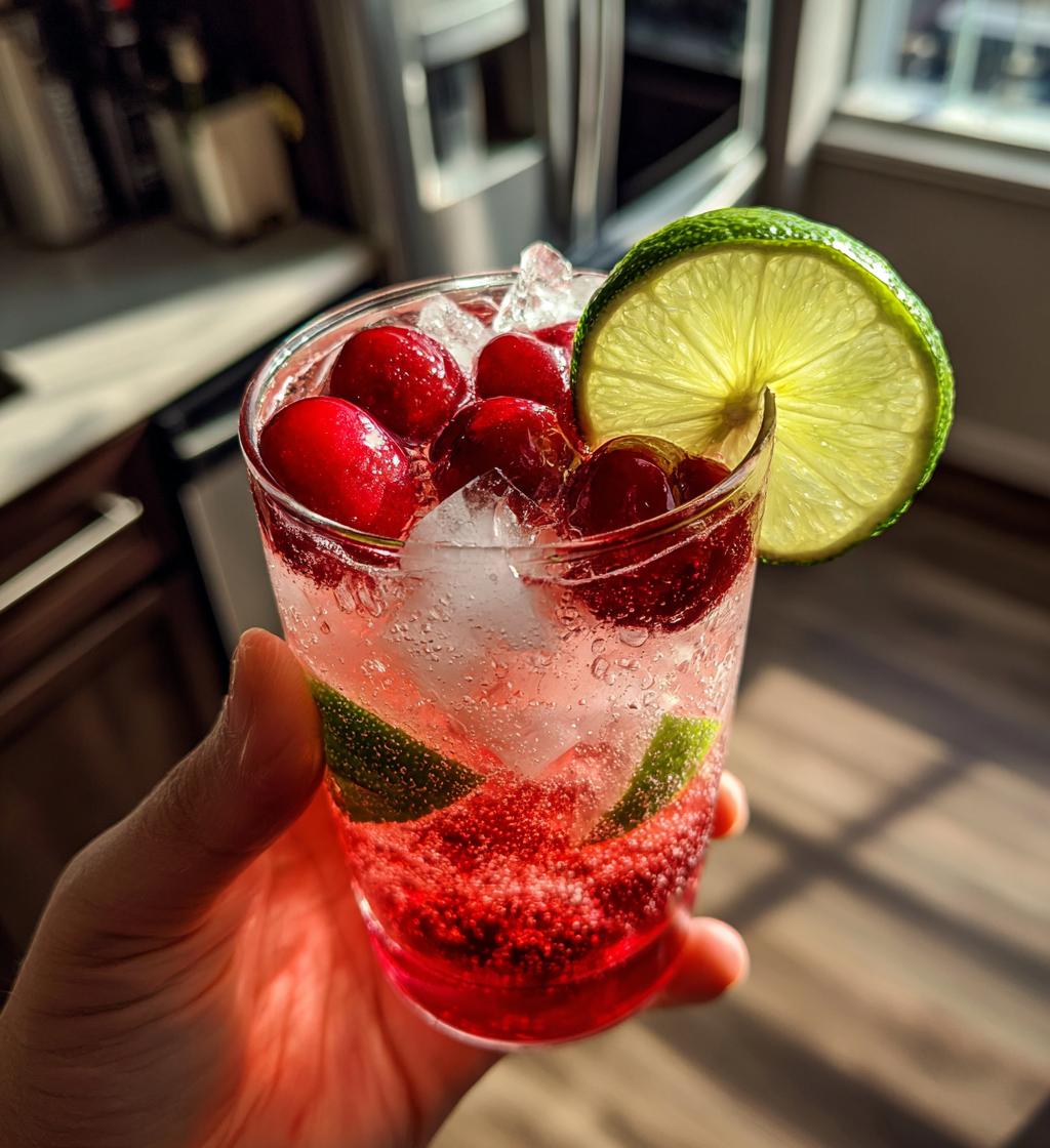 cherry lime margarita refreshing cocktail recipe - detail 1