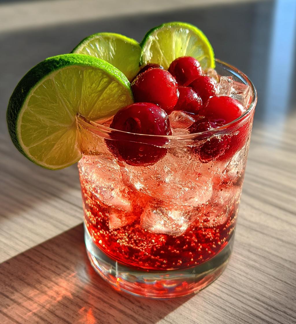 cherry lime margarita refreshing cocktail recipe