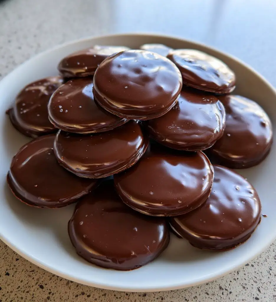 chocolate mint cream cheese buttons recipe