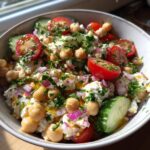 cottage cheese chickpea salad bowl recipe