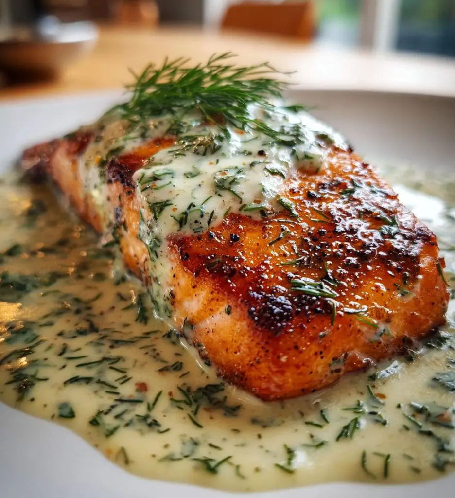 creamy lemon dill salmon recipe