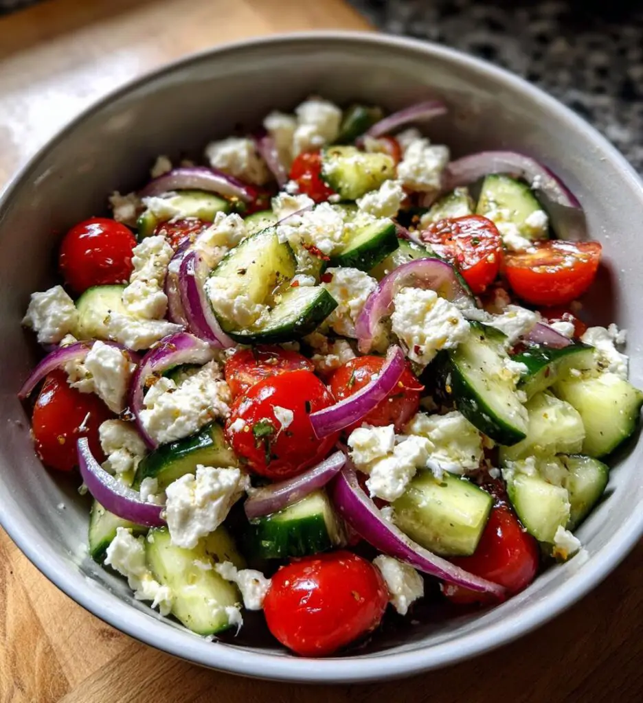 cucumber feta salad refreshing summer recipe
