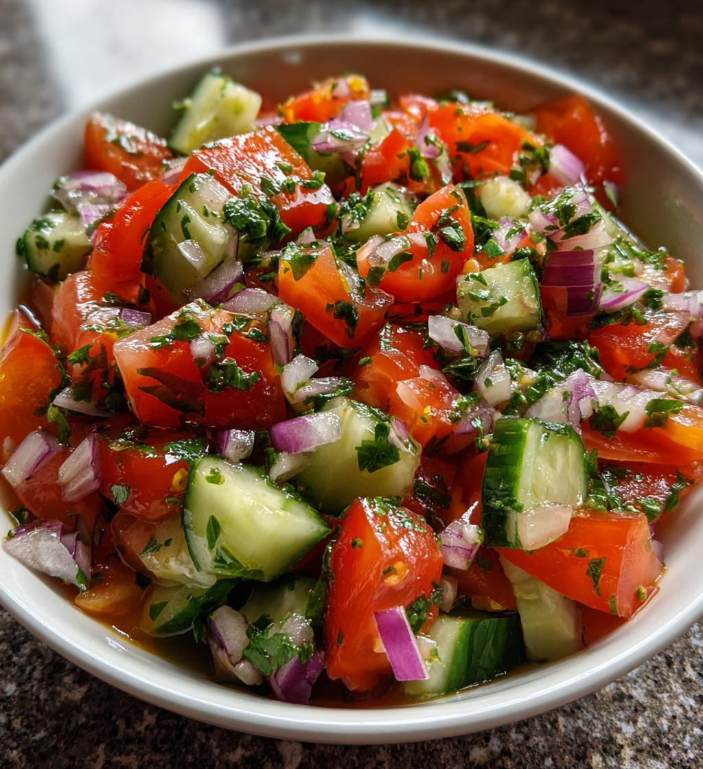 cucumber tomato salad refreshing recipe