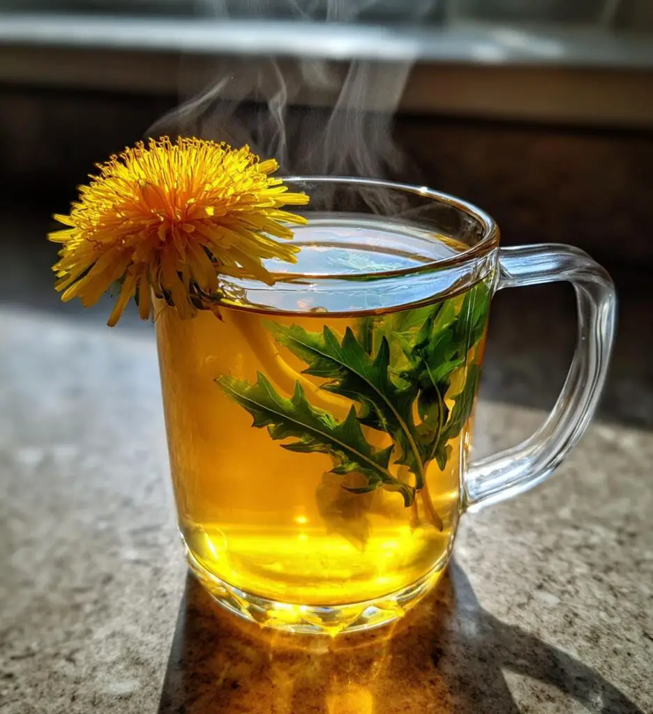 dandelion tea healthy recipe simple brew