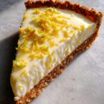 fresh lemon mascarpone tart with almond crust