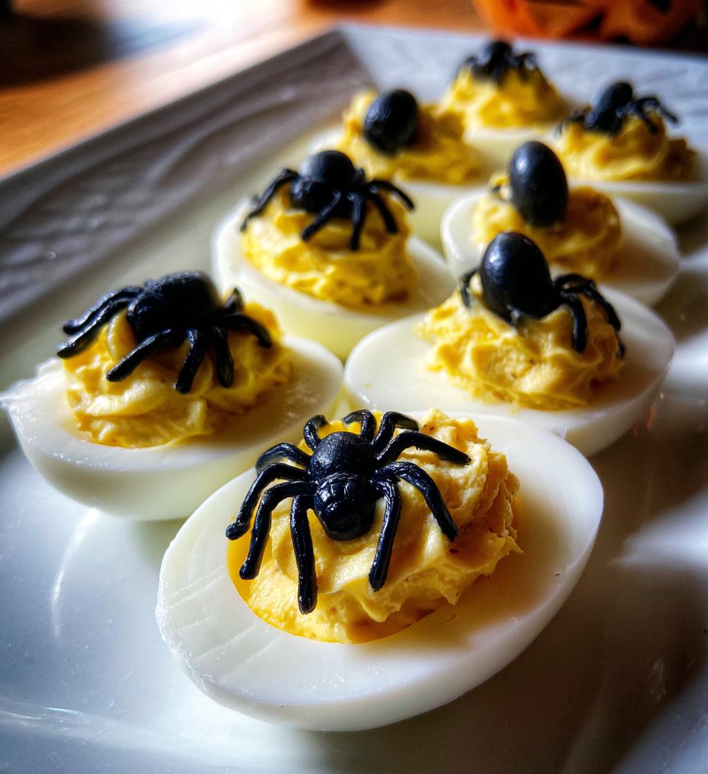 halloween deviled eggs recipe - detail 1