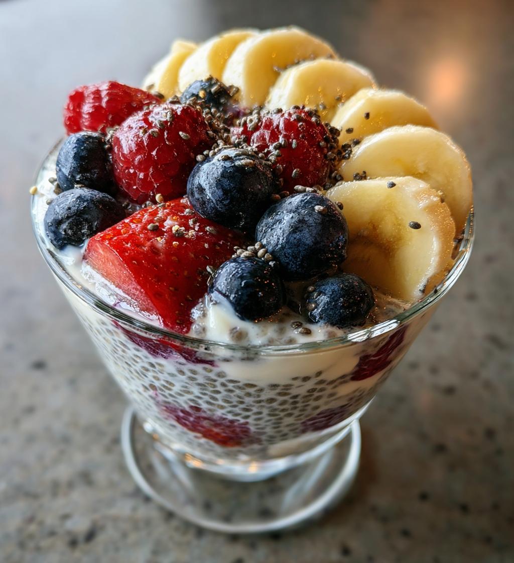 high protein chia seed pudding greek yogurt recipe - detail 1