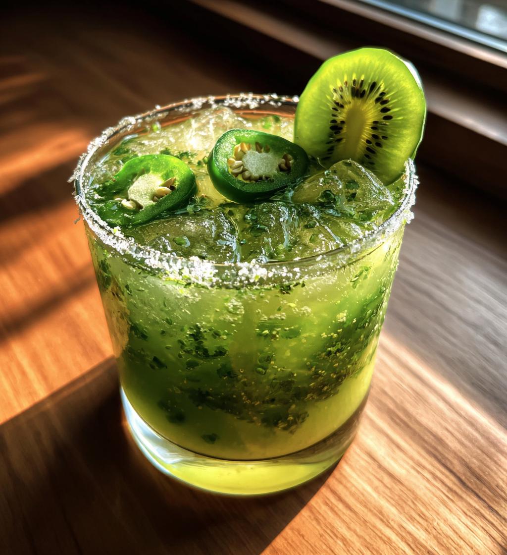 kiwi jalapeno margarita recipe - detail 1