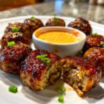 korean bbq meatballs spicy mayo dip recipe 2