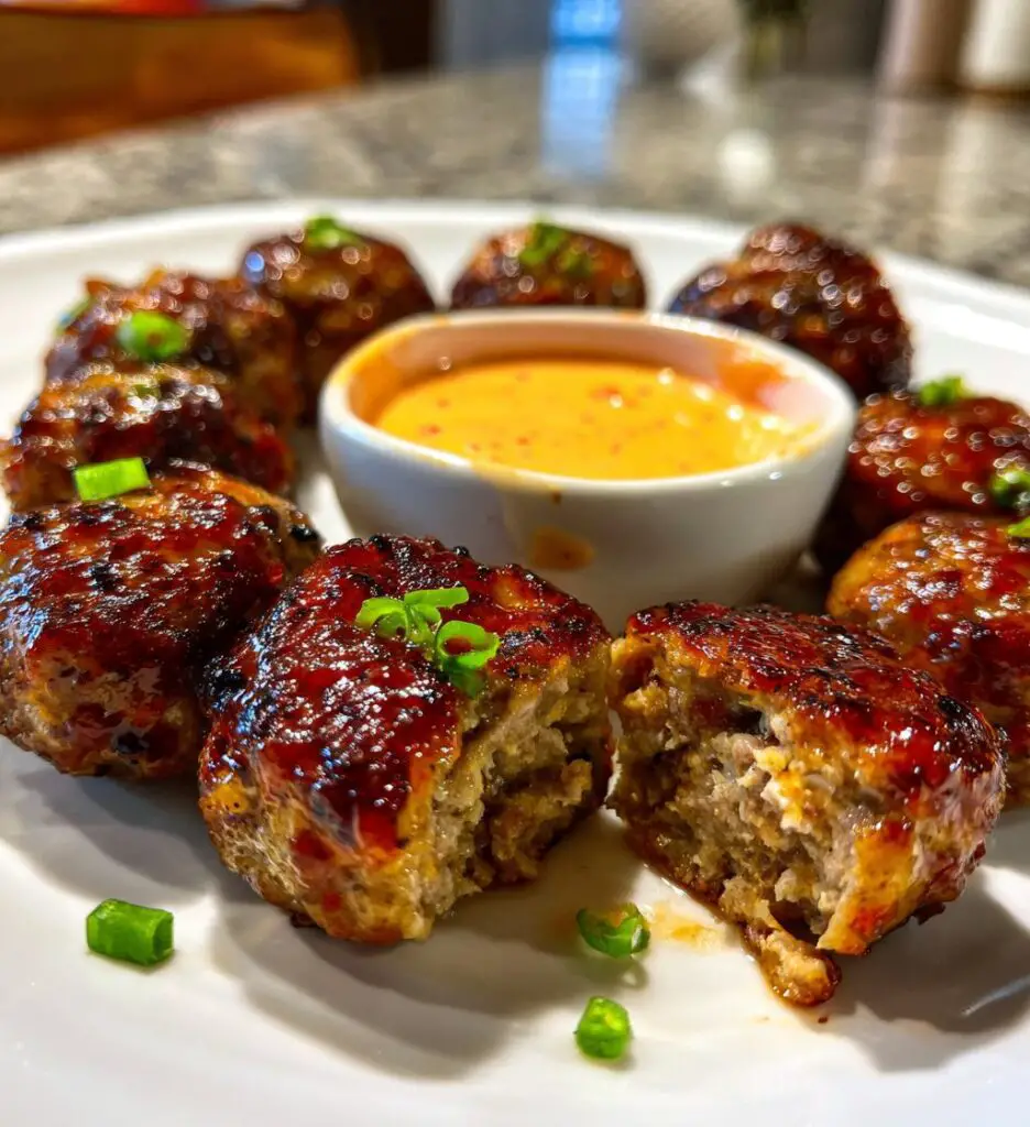 korean bbq meatballs spicy mayo dip recipe 2