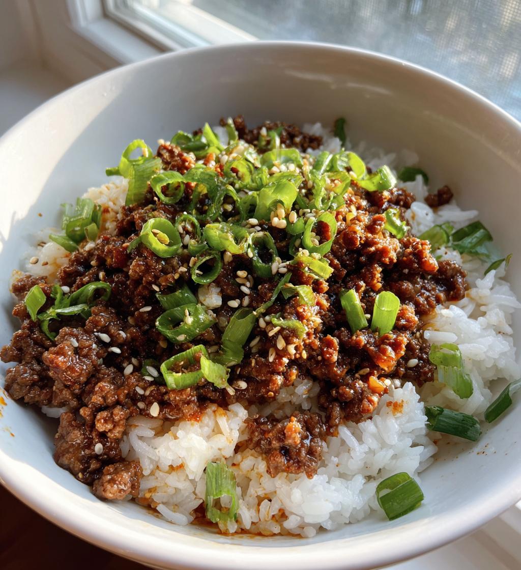 korean ground beef bowl quick delicious recipe - detail 1