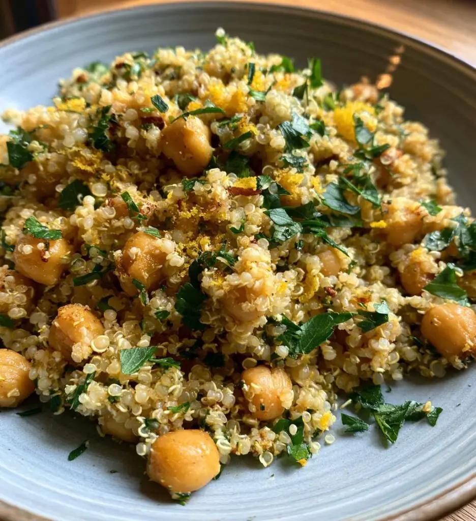 lemon herb quinoa chickpeas recipe 2
