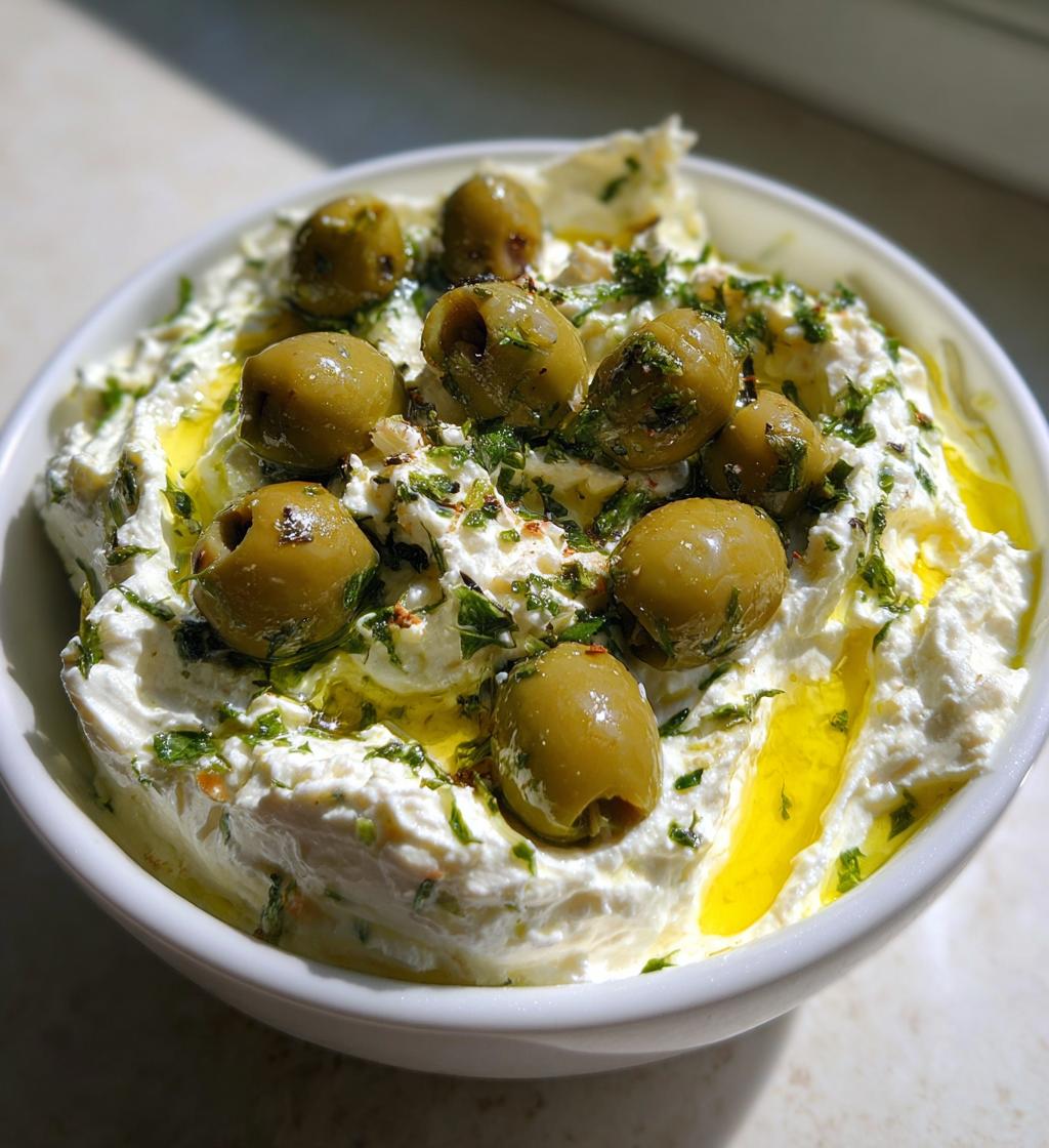 olive lovers dream dip creamy feta green olive spread