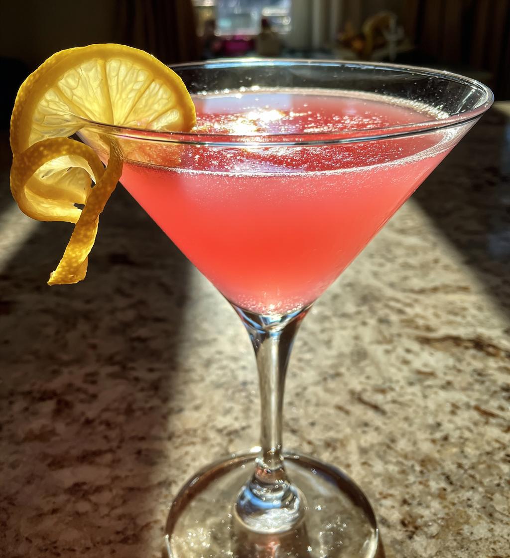 pink lemon drop martini refreshing cocktail recipe