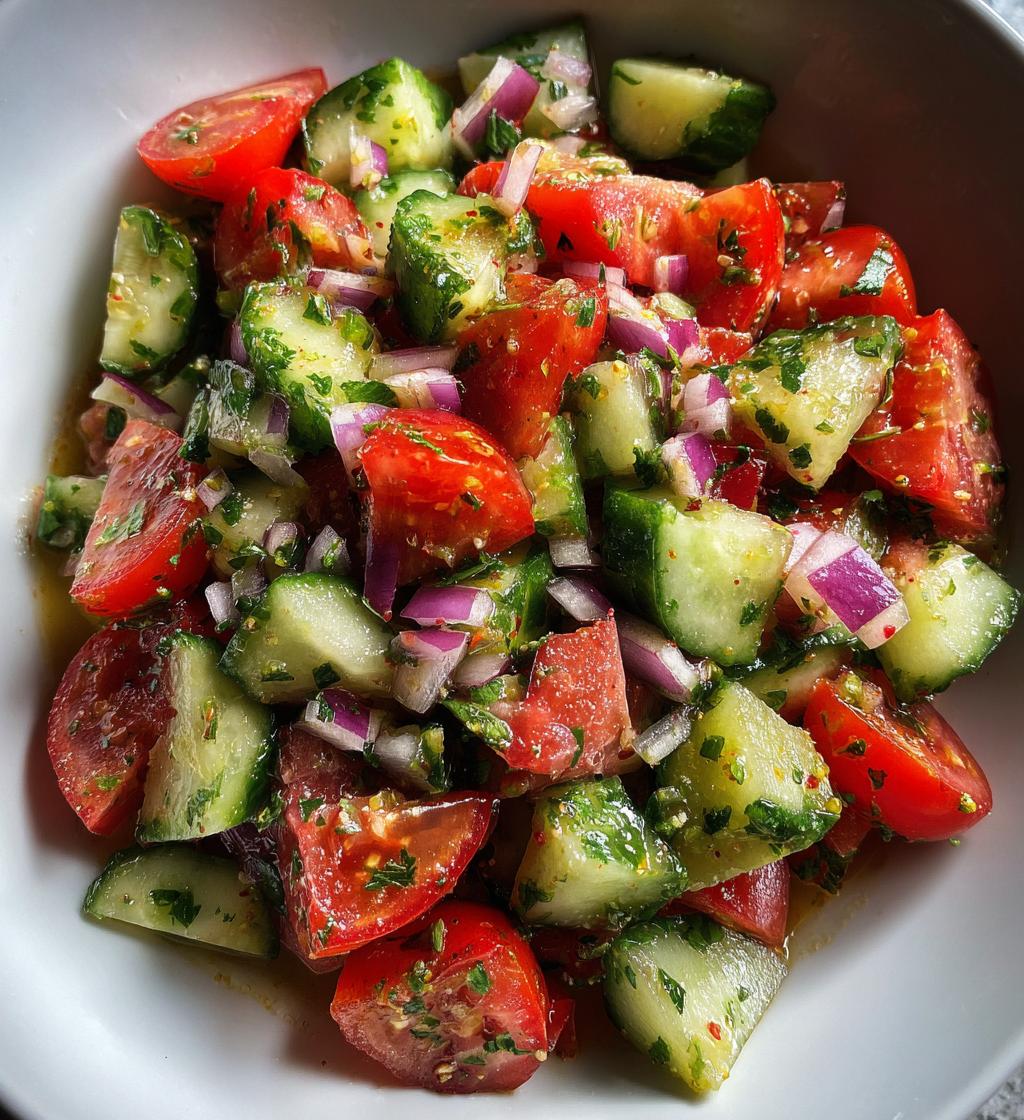 refreshing cucumber tomato salad recipe summer delight - detail 1