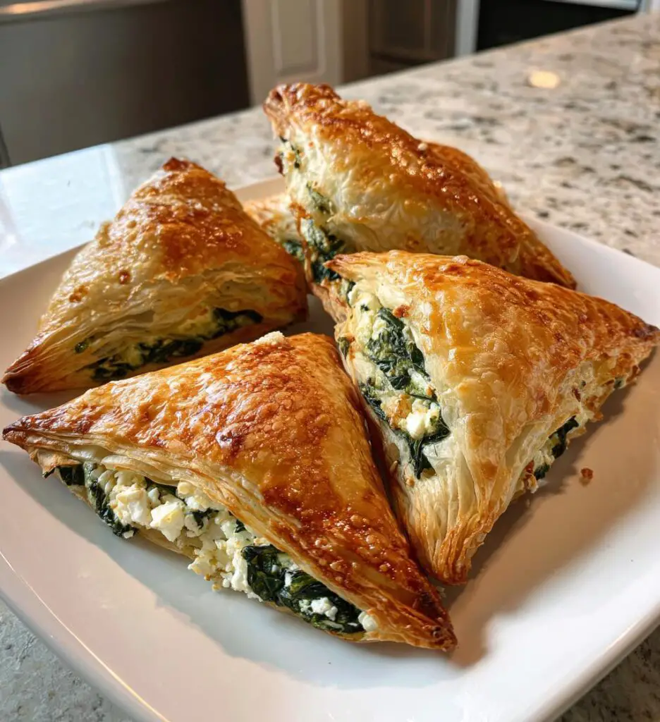spinach feta pastry rolls easy savory puff pastry recipe