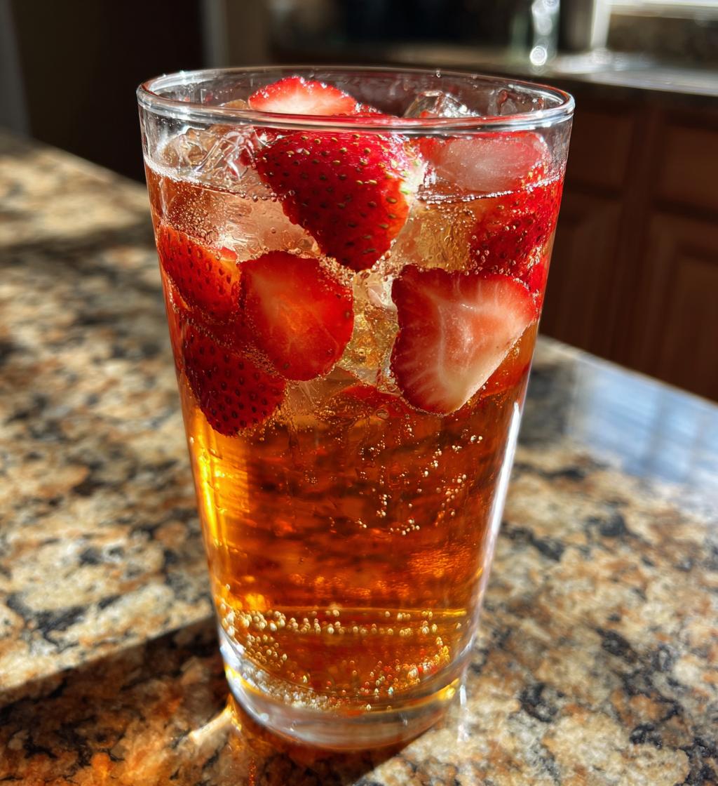 strawberry sweet tea refreshing summer recipe - detail 1