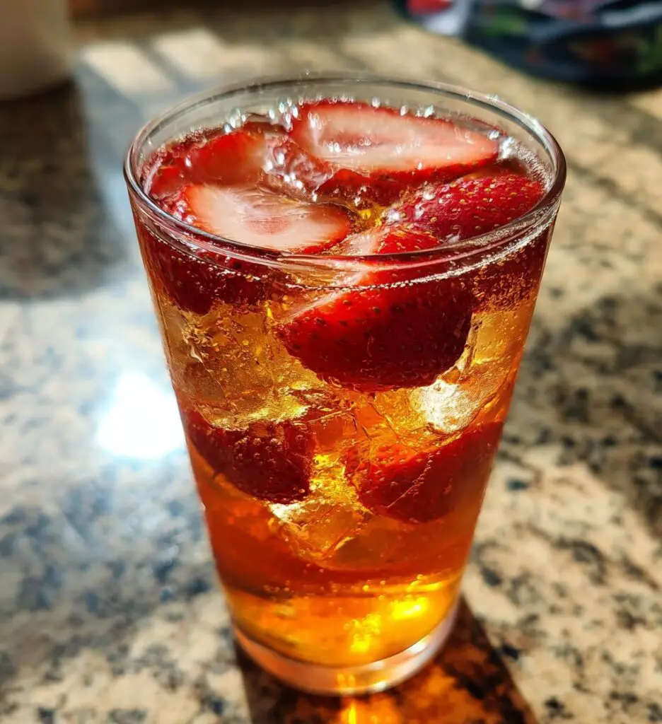 strawberry sweet tea refreshing summer recipe