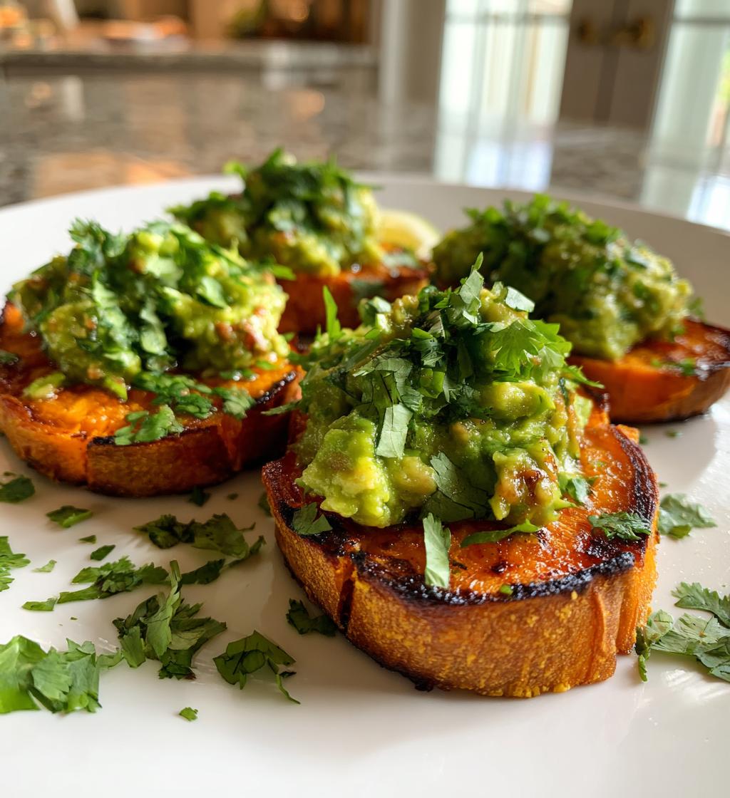 sweet potato crostini avocado lime recipe - detail 1