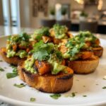 sweet potato crostini avocado lime recipe
