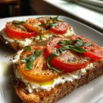 tomato cottage cheese toast recipe