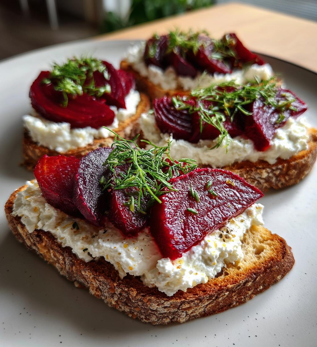 whipped feta beetroot toast recipe delicious delight - detail 1
