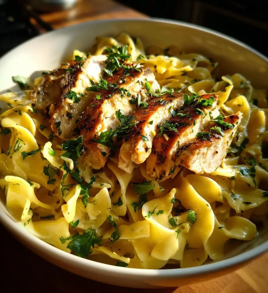 Chicken with Buttered Noodles