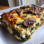 Creamy Spinach Mushroom Lasagna
