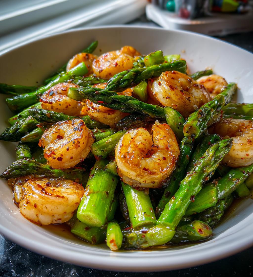 Easy, Healthy Shrimp and Asparagus Stir Fry - detail 1